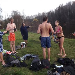 Svatomartinské koupání 2013